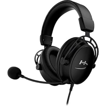 HyperX Cloud Alpha – Fone de ouvido para jogos, para PC, PS4, Xbox One, drivers de câmara dupla, espuma de memória, couro sintético, moldura de alumínio durável, microfone removível com cancelamento