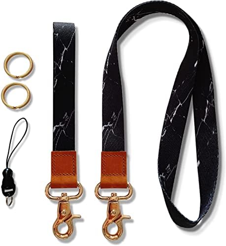 Lanyard for Keys, Neck Lanyard, Neck Strap Keychain, Wristlet Strap Key Chain Holder for Men and Women, Apply to Key Chain, Cell Mobile Phone, Id Badge, Card Holder (2 Pack)