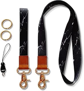 Lanyard for Keys, Neck Lanyard, Neck Strap Keychain, Wristlet Strap Key Chain Holder for Men and Women, Apply to Key Chain, Cell Mobile Phone, Id Badge, Card Holder (2 Pack)