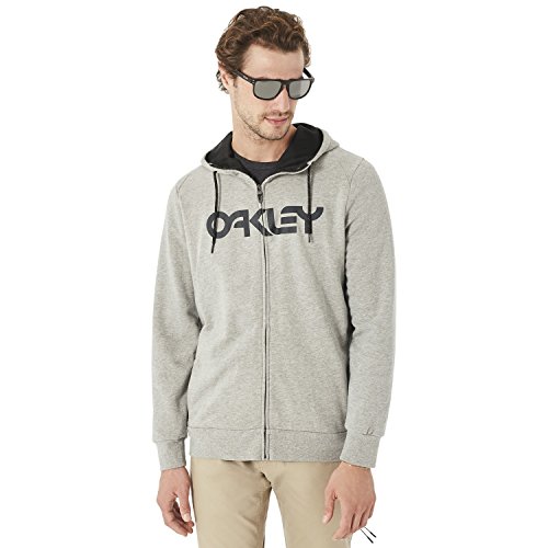 Oakley Men's Mark Ii Fz Hoodie, Athletic Heather Grey, L