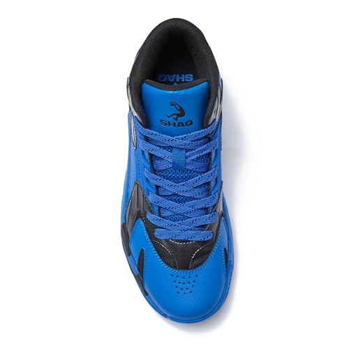 Image of SHAQ Devastator High Top Basketball Shoes for Men, Indoor or Outdoor Court Basketball Mens Sneakers - Black, White, Green, Blue, Orange or Red Size 8 to 15