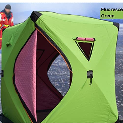 Zhangpeng Verdikte katoenen ijsvissen tent outdoor winddichte winter ijs vissen huis grote ruimte camping warme tent tent (Color : A, Size : 180x180x210cm) - Image 5