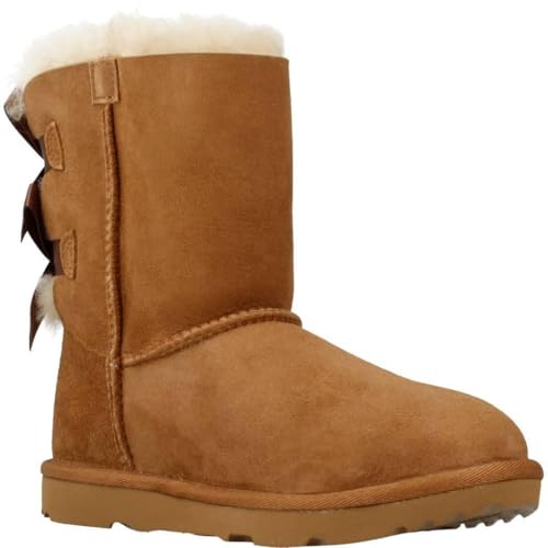 UGG MINI BAILEY BOW II Botte à enfiler Mixte enfant Noisette 26 EU
