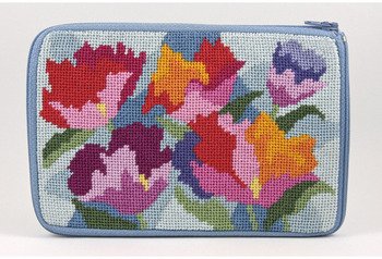 Cosmetic Purse - Watercolor Poppy - Needlepoint Kit