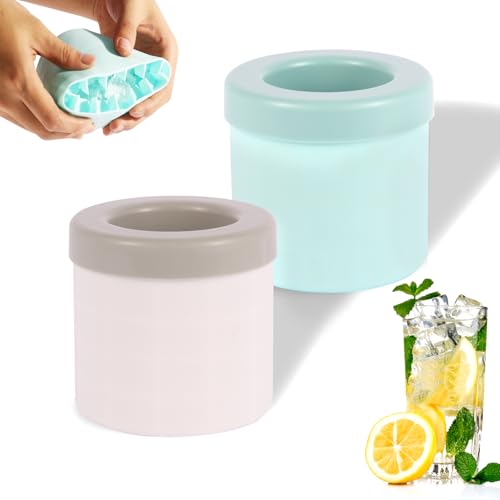 Cylinder Silicone Ice Cube Trays 2Count