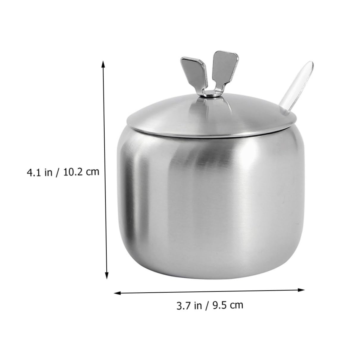 Unomor Airtight Spice Jars Rack Salt Bowl Lid Sugar and Salt Container Set Condiment Jars