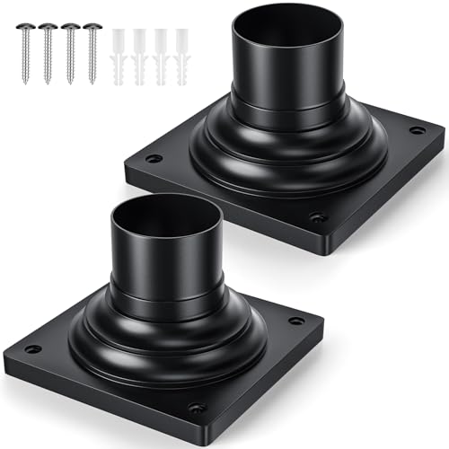 MYHXQ Outdoor Post Light Mounting Base 2 Packs, 6" L x 6" W x 4.5" H