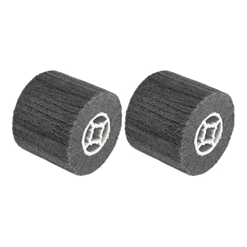 Roue de polissage non tissée uxcell grain 600 lot de 2 disques en nylon gris pour métaux