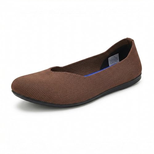 Image of Women's Ballet Flat Dressy Casual Knit Shoes Round Toe Women Mesh Flats