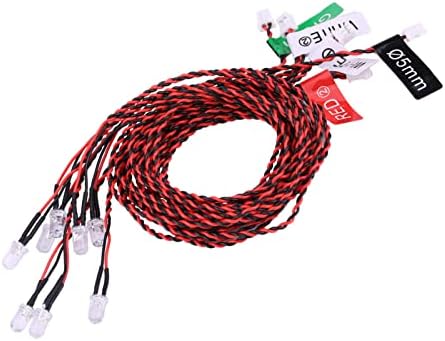 Tbest Lights for Rc Plane,RC Aircraft Lighting Kit,8 LED Lighting System, Simulation Flashing Lights for RC Airplane, Helicopter