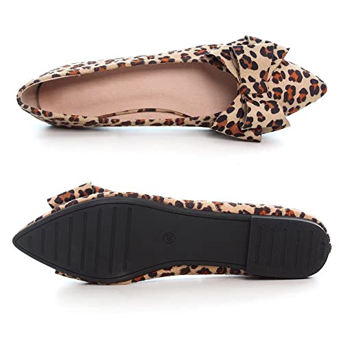 Image of TN TANGNEST Women Fashion Bowknot Flats Comfort Pointed Toe Dress Shoes