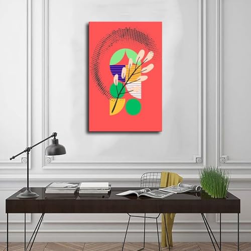 Impression sur toile abstraite colorée triptyque 61x91 cm - 3