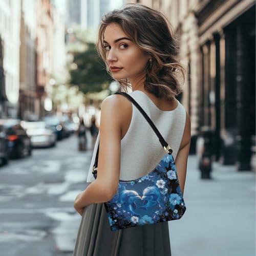 Image of Handbag for Women Leather Underam Shoulder Bag with Zipper Fashion Work Purse Waterproof Travel Wallet