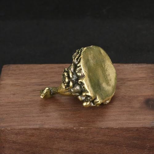 Estatua pequeña de metal de latón con forma de pato miniatura 5