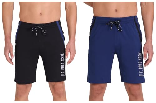 Image of U.S. POLO ASSN. Mens Comfort Fit Solid I668 Shorts (Pack of 2)