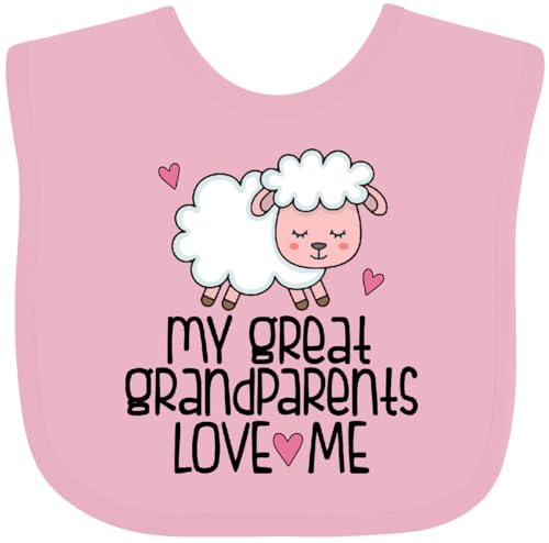 inktastic Great Grandchild Lamb Great Grandparents Love Me Baby Bib