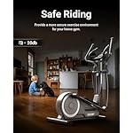 HARISON Elliptical Machine for Home 350 LBS Capacity, Magnetic Elliptical Exercise Machine with 16-Level Resistance Control, Elliptical Trainer - Image 4