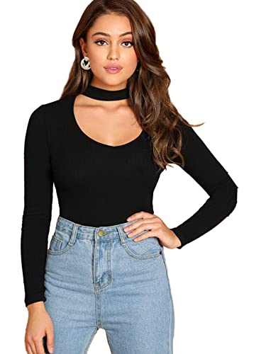 トップス sheer hook choker tops 41tXph1g24L.jpg