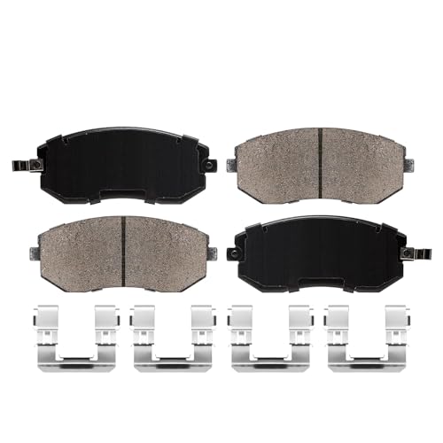 Image of Detroit Axle - Brake Pads for Subaru Outback Legacy Impreza Forester Baja Ceramic Brake Pads w /Hardware Front and Rear Replacement
