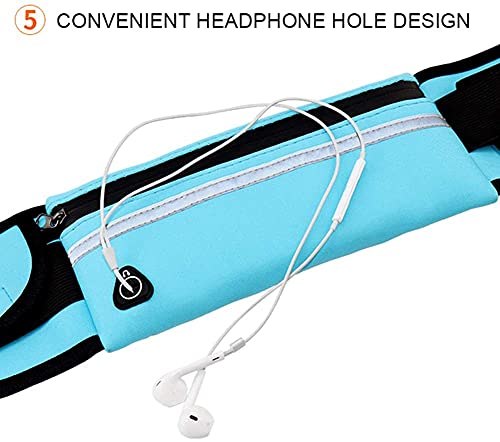 Pochete Esportiva Corrida Porta Celular Garrafa Documento Cinta Fitness Cores (Azul)