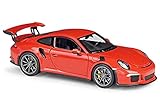 Porsche 911 GT3 RS Orange 1/24-1/27 Diecast Model Car by Welly 24080