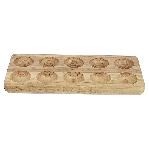 1pc Wooden Egg Tray Kitchen Egg Holding Stand Wooden Kitchen Egg Stand Egg Fixing Holder Wooden Egg Storage Rack Egg Storage Container Egg Protective Holder Egg Packing Holder