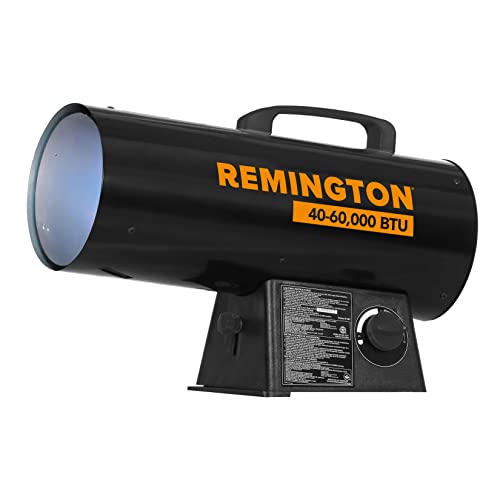 Remington 60,000 BTU LP Propane Forced Air Heater with Variable Output | For Garages, Barns and Workshops (REM-60V-GFA-B)