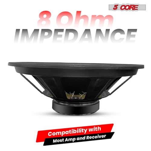 Image of 5 CORE 15 inch Subwoofer Pair 2000W 8 Ohm 40 Oz Magnet 2.5 inch Voice Coil Deep Bass PA DJ Full Range Speaker Pro Audio Driver - FR 15 140 MS 2PCS
