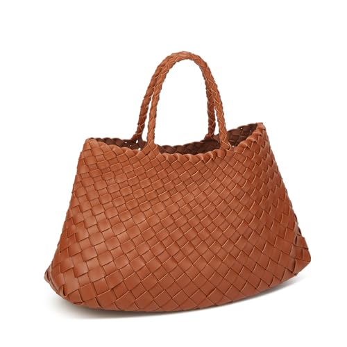 Bolso tejido tote para mujer con cartera, hombro hobo miniatura 1