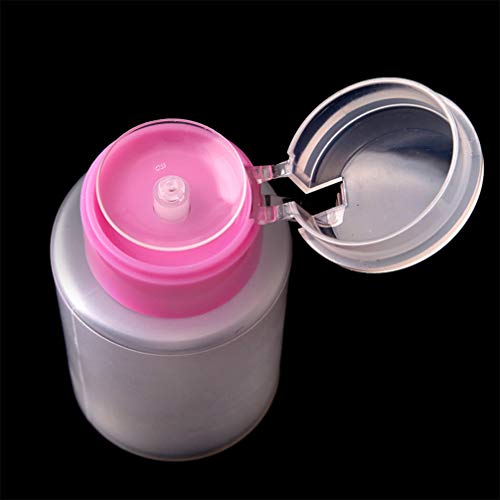 Push-Down-Spender 150Ml Nagellackentferner Pumpe Leere Flasche Spender Alkohol Flüssigkeit Push-Down-Pumpe Flasche Ãl Flüssigkeit (Pink) – Bild 6