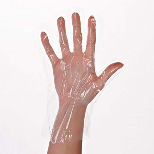 Preisvergleich Produktbild Einweghandschuhe, Folienhandschuhe, Dieselhandschuhe, PE-Küchen-Handschuhe transparent, im Beutel oder Box, Farbe:transparent, Größe:M - Beutel