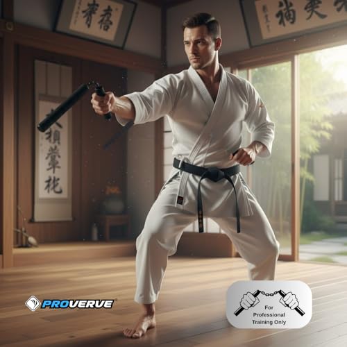 Image of Nunchaku for Kids and Adults, Matt Black, Martial Arts, Kung Fu Training Nunchakus, Karate Training Nunchucks (Pack of 1) (Foam Nunchaku)
