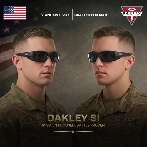 Image of Oakley Standard Issue SI GASCAN USA FLAG Collection Military Grade Sunglasses With Official Eyewear Kit