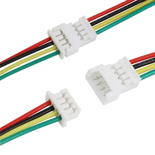 40 piezas cable conector JST 1.25mm 4 pines 100mm miniatura 2