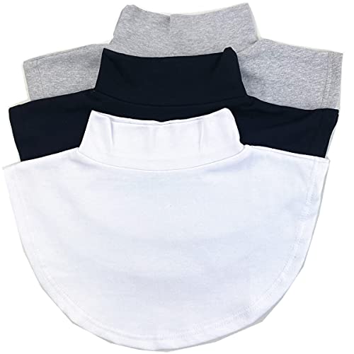 REDODECO 3 Stück Damen Baumwolle Stehkragen Dickey Falscher Rollkragen...