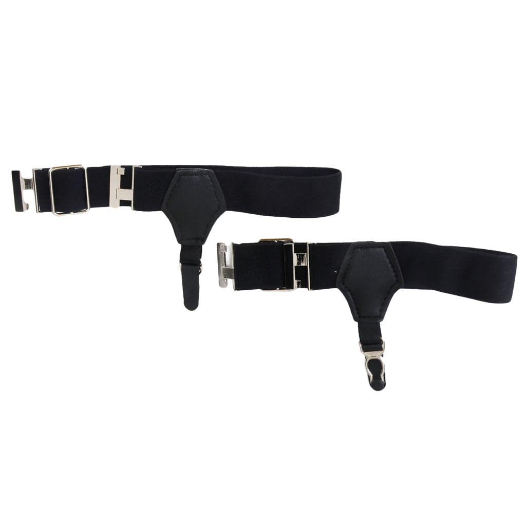 styleheaven Men's Uniform Sock Garters Adjustable Garters One Pair Black |Clothing Shoes & Accessories | Mens Accessories | Suspenders Braces-picture-41