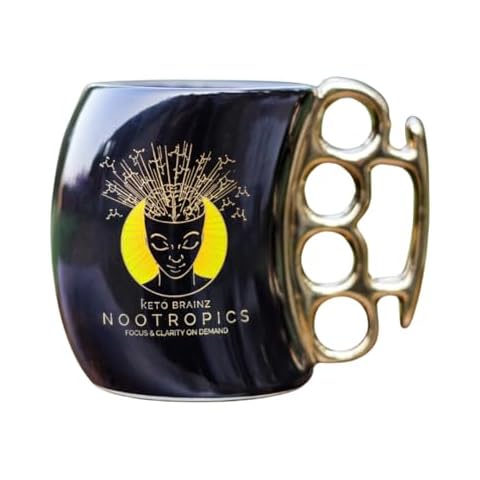 Keto Brainz Nootropics Brass Knuckle Mug Cover
