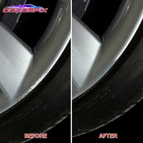 cocomfix Silver Rim Touch Up Paint. Wheel Scratch Repair Pen. Car Rim Paint Pen Quick And Easy Fix Rim Scratches. Universal Color Rim Paint. (Medium Silver) - Thumbnail 5