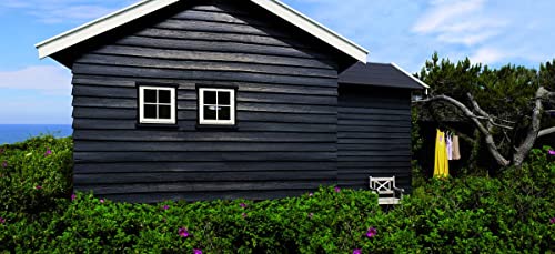 Foto von Bondex Holzfarbe für Außen, 2,5 L, Anthrazit, für ca. 25 m², Wetter- & UV-beständig, atmungsaktiv, seidenglänzend