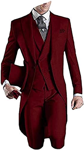 Men's Handsome 3 Pieces Tailcoat Suit Set Business Suit for Men3