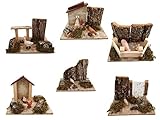  Moranduzzo Pastori Belén – Escena de Patio con Animales 13 x 10 cm 6 Modelos Landi