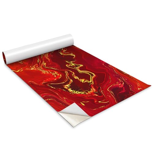 Sticker adhésif rouleau décoratif Wallfluent effet lave de marbre 100x50 cm - 2