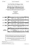Victoria: O Quam Gloriosum (Washington). Partitions pour SATB