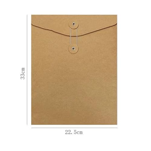 Generic 10 peças de envelopes A4 pastas de papel kraft envelope pasta de arquivo bolsos de projeto j