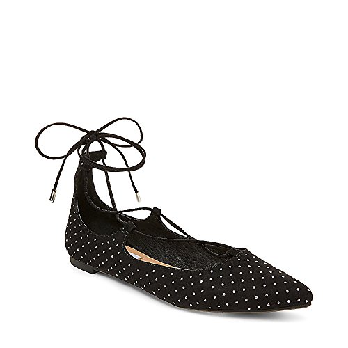 Chaussures plates pointues Ghillie cloutées noires pour le bureau