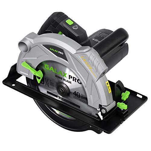 Handkreissäge, GALAX PRO Professional Kreissäge 2000W 5000RPM mit Laser maximale Schnitttiefe 85mm (90°) und 56mm (45… – Bild 6
