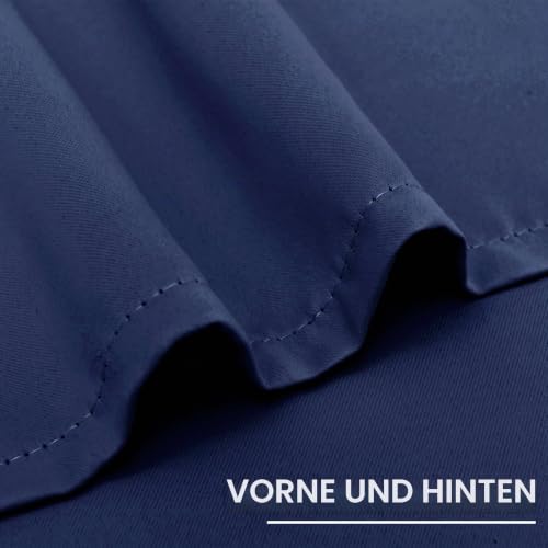 XWZO Blickdichte Vorhänge Verdunklungsvorhänge mit Ösen 2 Stücke Gardienen mit Raffhalter Lichtundurchlässige Vorhänge für… – Ansicht 2