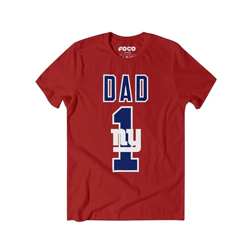 Image of FOCO NFL Mens NFL Team Logo Tee Shirt #1 Dad T-Shirt