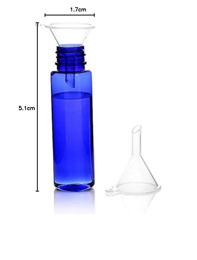 Flaconcini per campioni in vetro trasparente, capacità 5 ml (1,35 Dram), confezione da 4
