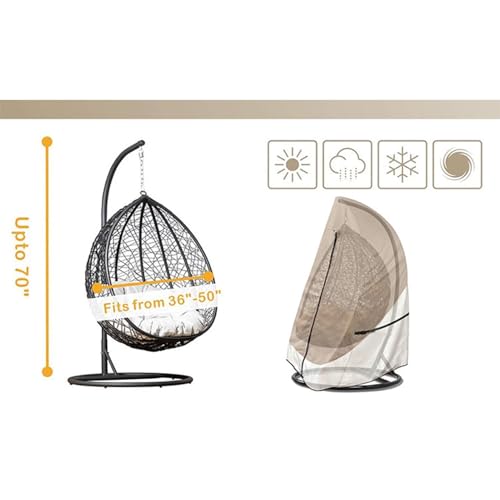 Funda para columpio colgante impermeable con cubierta envolvente de terraza 8